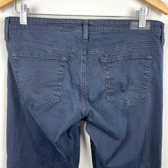 Adriano Goldschmied AG The Willow Slim Straight Leg Jeans Womens 31 Navy Black - Picture 7 of 14